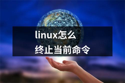 linux怎么终止当前命令
