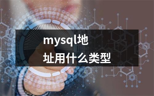 mysql地址用什么类型
