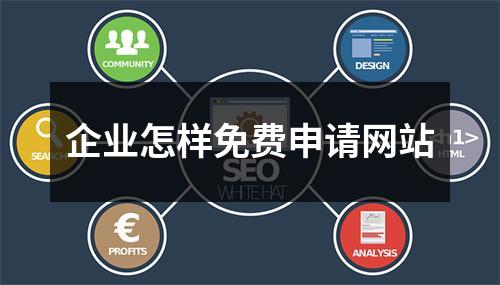 企业怎样免费申请网站