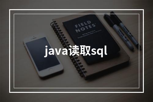 java读取sql