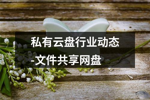 私有云盘行业动态-文件共享网盘