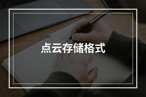 点云存储格式