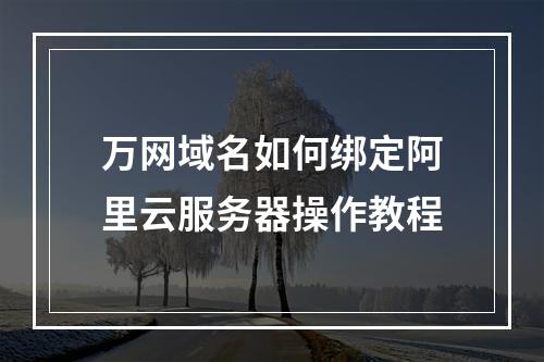 万网域名如何绑定阿里云服务器操作教程