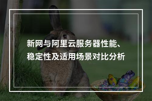 新网与阿里云服务器性能、稳定性及适用场景对比分析