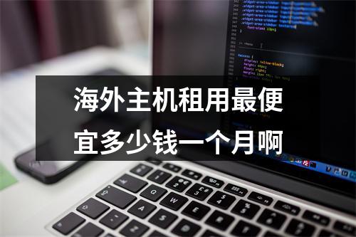 海外主机租用最便宜多少钱一个月啊