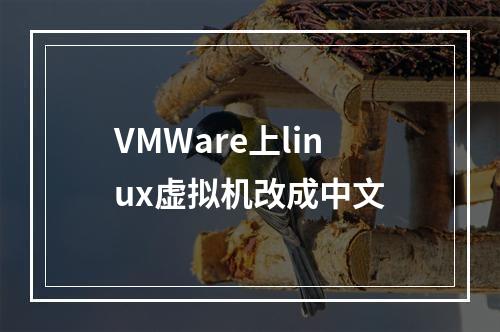 VMWare上linux虚拟机改成中文
