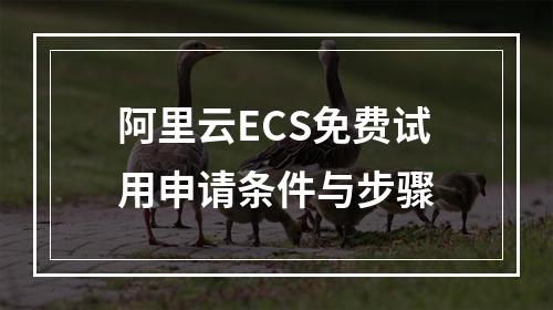 阿里云ECS免费试用申请条件与步骤