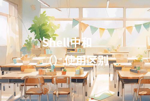 Shell中和()使用区别