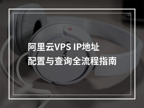 阿里云VPS IP地址配置与查询全流程指南