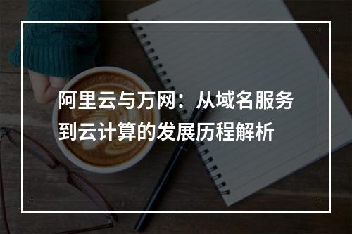 阿里云与万网：从域名服务到云计算的发展历程解析