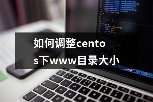 如何调整centos下www目录大小