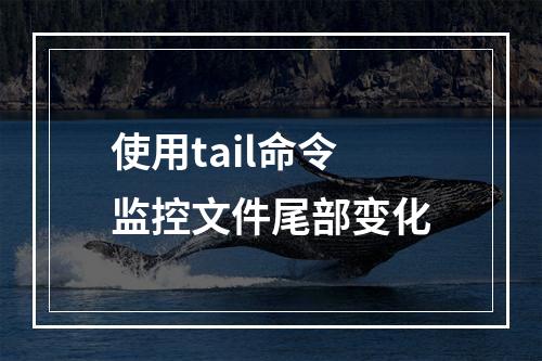 使用tail命令监控文件尾部变化
