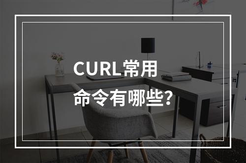 CURL常用命令有哪些?