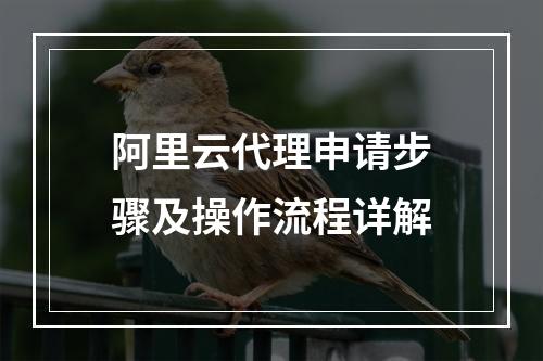 阿里云代理申请步骤及操作流程详解