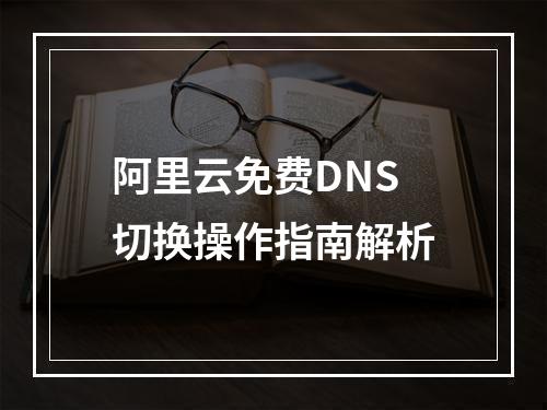 阿里云免费DNS切换操作指南解析