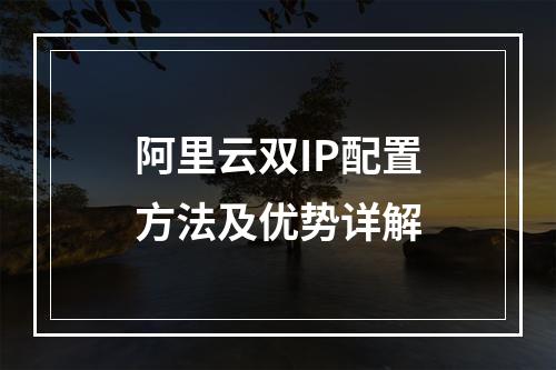阿里云双IP配置方法及优势详解