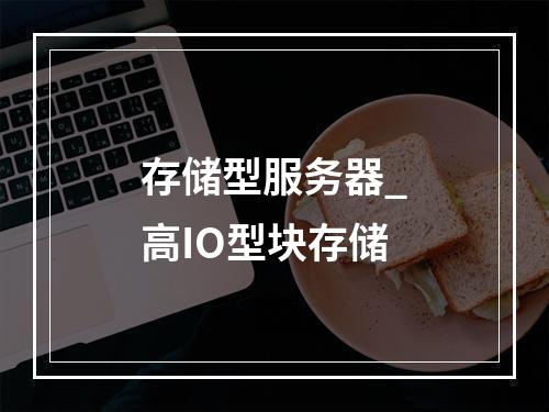 存储型服务器_高IO型块存储