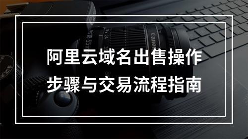阿里云域名出售操作步骤与交易流程指南