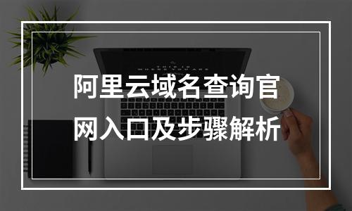 阿里云域名查询官网入口及步骤解析
