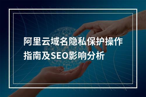 阿里云域名隐私保护操作指南及SEO影响分析