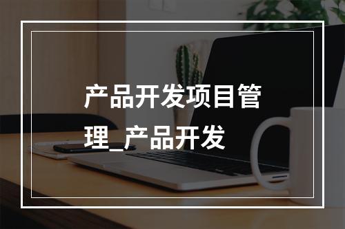 产品开发项目管理_产品开发