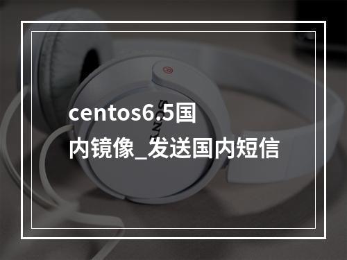 centos6.5国内镜像_发送国内短信