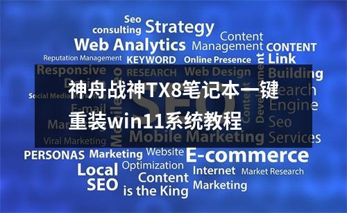 神舟战神TX8笔记本一键重装win11系统教程