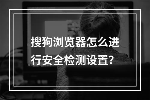 搜狗浏览器怎么进行安全检测设置?