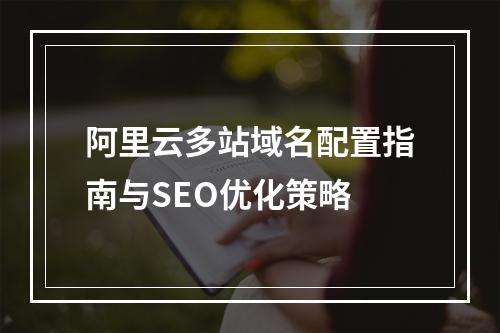 阿里云多站域名配置指南与SEO优化策略