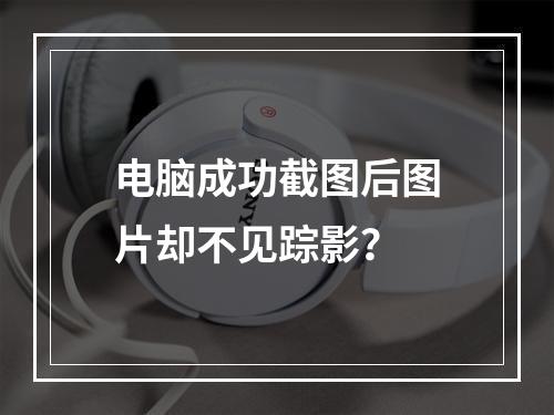 电脑成功截图后图片却不见踪影?