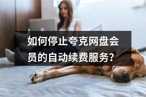 如何停止夸克网盘会员的自动续费服务?