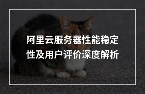阿里云服务器性能稳定性及用户评价深度解析