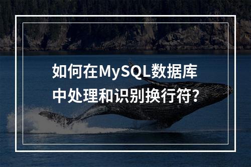 如何在MySQL数据库中处理和识别换行符?