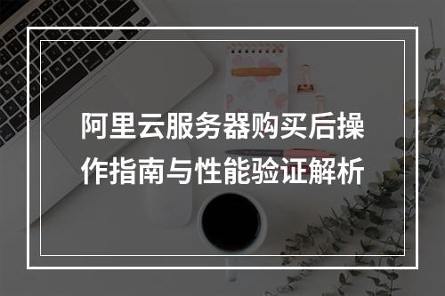 阿里云服务器购买后操作指南与性能验证解析
