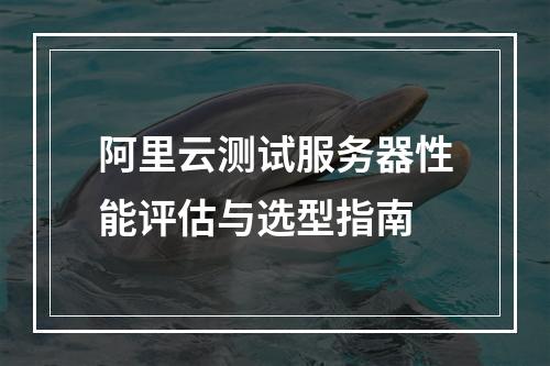 阿里云测试服务器性能评估与选型指南
