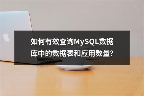 如何有效查询MySQL数据库中的数据表和应用数量?