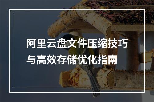阿里云盘文件压缩技巧与高效存储优化指南