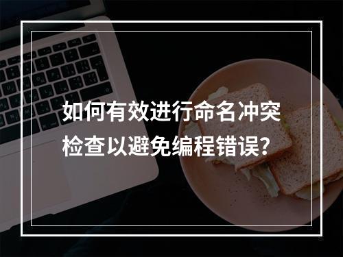 如何有效进行命名冲突检查以避免编程错误?