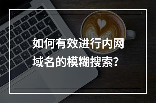 如何有效进行内网域名的模糊搜索?