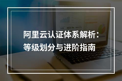 阿里云认证体系解析：等级划分与进阶指南