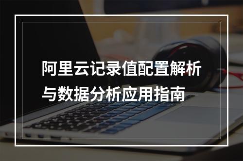 阿里云记录值配置解析与数据分析应用指南