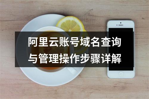 阿里云账号域名查询与管理操作步骤详解