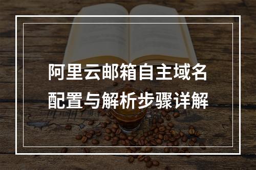 阿里云邮箱自主域名配置与解析步骤详解