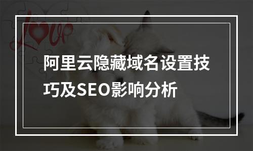 阿里云隐藏域名设置技巧及SEO影响分析