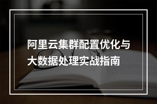 阿里云集群配置优化与大数据处理实战指南