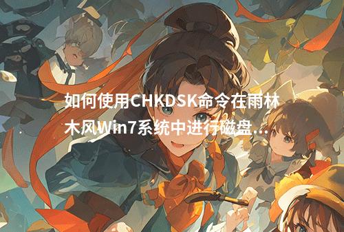如何使用CHKDSK命令在雨林木风Win7系统中进行磁盘检查?