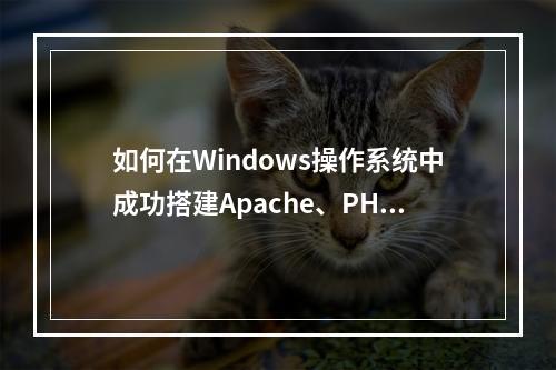 如何在Windows操作系统中成功搭建Apache、PHP和MySQL环境?