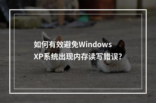 如何有效避免Windows XP系统出现内存读写错误?