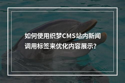 如何使用织梦CMS站内新闻调用标签来优化内容展示?