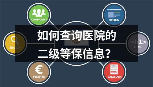 如何查询医院的二级等保信息?